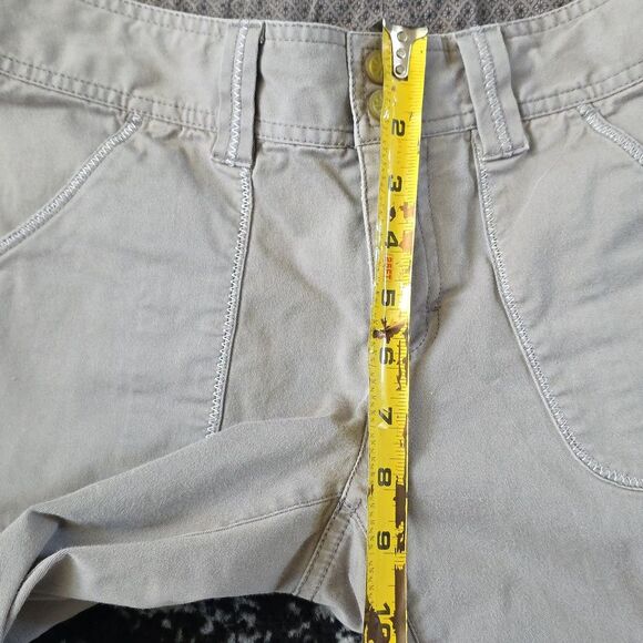 Athleta Organic Cotton Blend Utility Straight Leg Pants Sz 8 Gray - Picture 12 of 12